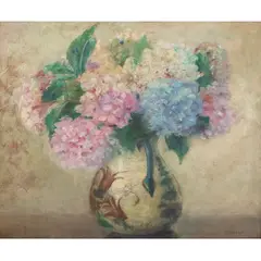 Vaso de flores by Anita Malfatti, Óleo sobre tela, offered Apr 2025