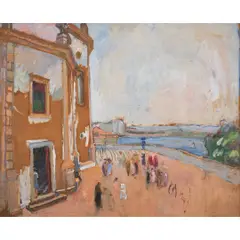 Igreja da Gloria by Marie Nivouliès de Pierrefort, ÓLEO SOBRE MADEIRA, offered Apr 2025