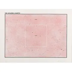 Antonio Dias, THE OCCUPIED COUNTRY – DESERT, SERIGRAFIA SOBRE CARTÃO