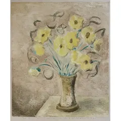 Vaso de Flores by Clóvis Graciano, Guache sobre cartão, offered Nov 2024