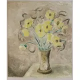 Clóvis Graciano, Vaso de Flores, Guache sobre cartão