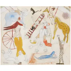 Djanira da Motta e Silva, CIRCO, Aquarela e nanquim sobre papel