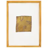 Leonilson, Untitled, TINTA METÁLICA E LÁPIS DE COR SOBRE PAPEL COLADO SOBRE PAPEL