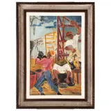 E. P. Sigaud, HOMENS TRABALHANDO, ÓLEO SOBRE TELA