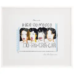 ​BUROCRACIA by Anna Bella Geiger, Serigrafia, offered Aug 2023