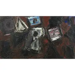 Noturno by Iberê Camargo, Óleo sobre tela, offered Sep 2022