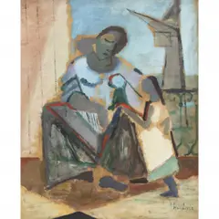 MÃE E FILHA by Roberto Burle Marx, ÓLEO SOBRE TELA, offered Jun 2022