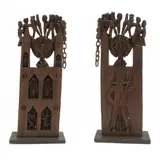 FIGURAS by Gto [Geraldo Teles Oliveira], Escultura em madeira, offered Feb 2022