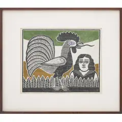 O GALO DE OURO by Gilvan Samico, XILOGRAVURA, offered Feb 2022