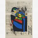 Miró, LE JOURNAL, 1972, Litografia