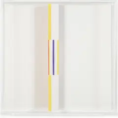 ESTUDO PARA OBJETO ATIVO by Willys de Castro, IMPRESSÃO OFFSET SOBRE PAPEL DOBRADO E COLADO EM CAIXA DE ACRÍLICO, offered May 2021