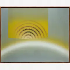 Untitled by Abraham Palatnik, TINTA SINTÉTICA FRIÁVEL SOBRE VIDRO, offered May 2021
