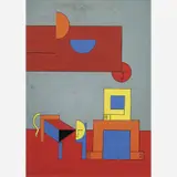 Untitled by Dionísio del Santo, Acrílica e guache sobre papel, offered Nov 2019