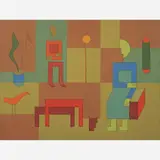 Dionísio del Santo, Untitled, Óleo e têmpera sobre tela
