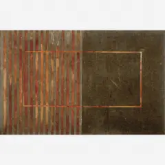 Díptico com Sólido Vazio by José Bechara, Óxido de ferro sobre lona, offered Nov 2019