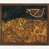 Antonio Dias, Untitled, Óleo e massa sobre cartão colado em placa