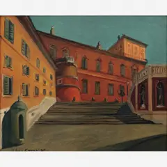 Paisagem by Iberê Camargo, 1950, óleo sobre tela, offered Nov 2019