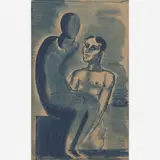 Ismael Nery, Autorretrato, AQUARELA SOBRE PAPEL
