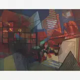 Roberto Burle Marx, Panneau, Acrílica sobre tecido
