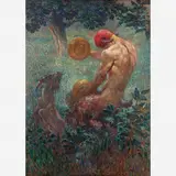 Helios Seelinger, A dança do bode, ÓLEO SOBRE TELA