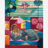 Cícero Dias, Untitled, Óleo sobre tela,
