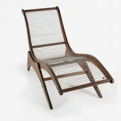 Chaise Longue by José Zanine Caldas, Madeira e cordas de algodão, offered Oct 2017