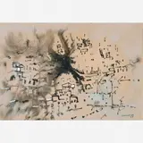 Untitled by Antônio Bandeira, Nanquim e aquarela sobre papel, offered May 2017