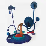 Maria Nepomuceno, Untitled, Contas de colar, cordas fibra de vidro e resina