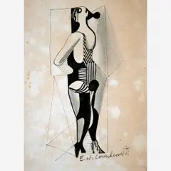 Figura de Mulher by Di Cavalcanti, Nanquim sobre Papel, offered Dec 2016