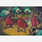 Antonio Gomide, Candomblé, ÓLEO SOBRE MADEIRA