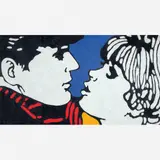 Beijo by Claudio Tozzi, Acrílica sobre tela colada em madeira, offered Dec 2016