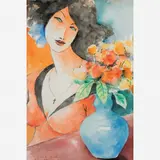 Carlos Leão, Untitled, Aquarela e nanquim sobre papel