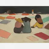 “Abaeté” Lavadeiras by José Pancetti, Óleo sobre tela, offered Aug 2016