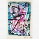 Untitled by Antônio Bandeira, Guache e nanquim sobre papel, offered Aug 2016