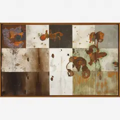 Untitled by José Bechara, Oxidação sobre lona de caminhão e pele bovina, offered Jun 2016