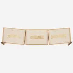 Untitled by Nelson Felix, Folha de ouro sobre papel e pinos em metal dourado, offered Jun 2016