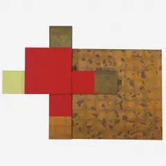 Untitled by Antonio Dias, Acrílica, folha de ouro e cobre sobre tela, offered Jun 2016