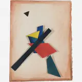 Untitled by Arthur Luiz Piza, Aquarela e colagem sobre cartão, offered Aug 2015