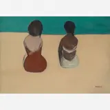 Duas Figuras na Praia by José Pancetti, Óleo sobre tela, offered Aug 2015