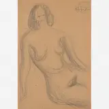 Nu by Antônio Bandeira, GUACHE SOBRE PAPEL, offered Aug 2015