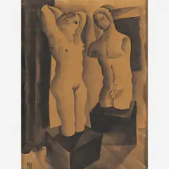 Casal by Ismael Nery, Aquarela, offered Aug 2015