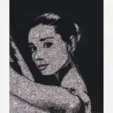 Audrey Hepburn by Vik Muniz, C-PRINT, offered Aug 2015