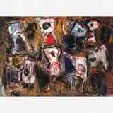 Iberê Camargo, Untitled, Óleo sobre tela