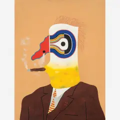 Executivo by Roberto Magalhães, Óleo sobre tela, offered May 2015
