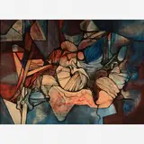 Roberto Burle Marx, Panneau, Acrílica sobre tecido
