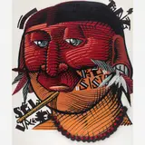 Índio by Nunca [Francisco Rodrigues], Acrílica sobre tela, offered Apr 2015