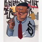Homem de gravata by Nunca [Francisco Rodrigues], Óleo sobre tela, offered Nov 2014