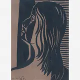 Figura feminina by Di Cavalcanti, Guache sobre cartão, offered Nov 2014