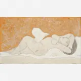 Vênus e Pássaro by Milton Dacosta, Óleo sobre tela, offered May 2014