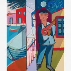 Untitled by Cícero Dias, Óleo sobre tela, offered May 2014